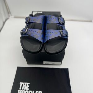 The Kooples Men's Blue and Black Sandals